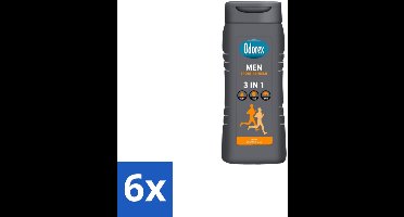 6 x Odorex – Douchegel – For Men Sport Refresh – 300 ml - Douchegel Voor Mannen - Sportieve Douchegel - Frisse Douchegel - Citrusgeur - Verfrissend Douchegel