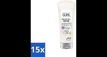 15 x Guhl – 2-in-1 Masker & Conditioner – Panthenol+Repair – 200 ml - Haarmasker - Conditioner - Panthenol - Haarverzorging - Haarherstel