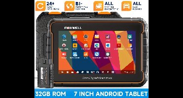 OBD2 Scanner – Autodiagnose Apparaat – Foutcode Lezer – Auto Scanner – Diagnosetool – 4-Systeem Diagnose ABS, Motor, Airbag, Transmissie – 6,2 Inch Kleurenscherm, 7 Onderhoudsfuncties