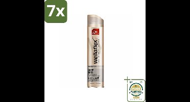 7 x Wella – Flex Shine Ultra Strong – Haarspray – 250 ml - Grootverpakking - Haarspray - Glansspray - Haar Fixatie - Haar Verzorging - Haar Stralen