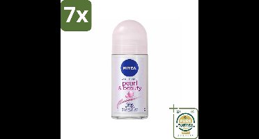 7 x NIVEA - Deodorant Roller - Parel & Schoonheid - Anti-Transpirant - 50 ml - Grootverpakking - Deodorant Roller - Anti-Transpirant - Okselbescherming - Zachte Oksels - Langdurige Bescherming