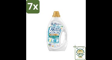 7 x Frisse Reus - Vloeibaar Wasmiddel - Lotus - Witte Was - 19 Wasbeurten - Grootverpakking - Frisse Reus Gel Lotus - Witte Was - Lotusgeur - Wasmiddel - Koud Water Was