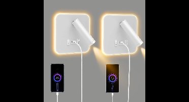 Bedlampjes Hoofdbord - Leeslampjes - Bedlamp Slaapkamer Volwassenen - Wit