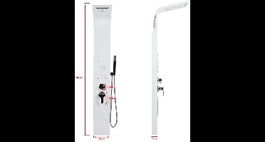 Douchesysteem – Regendouche – Waterval Douche – Massage Jets – Handdouche 3-standen – Hoogwaardig Koper – Thermostatisch