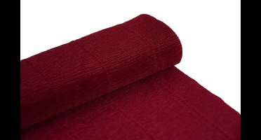Italiaans Kreppapier Donkerrood 50x250cm - 180g/m²