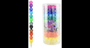 Stacking Crayons Hearts & Flowers - 10 Kleuren