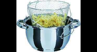 RVV® Frituurpan 3 liter - Frituurpan - Zilver - 24cmx 24cmx 13cm