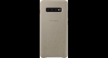 Samsung Lederen Cover - voor Samsung Galaxy S10 Plus - Grijs