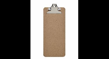 DESQ® Klembord - 115 x 265 mm - MDF - Klassieke Klem - Smal Formaat
