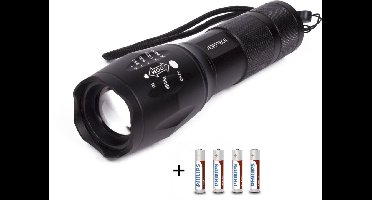 Noodpakket - zaklamp op batterijen - SOS superbeam - tevens afweerlicht - incl batterijen