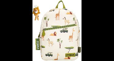 Zebra Rugzak Safari - kinderrugtas, rugtas, kinderrugzak, schooltas + Dino Ei
