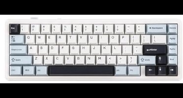 EPOMAKER x AULA F65 65% Layout Keyboard, Custom Keyboard Gasket Mount and Cherry Profile, Tri-Mode, RGB, 4000mAh Battery, Hot-Swap for PC/Mac (Blue, Reaper Switch)