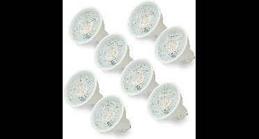 Sweier GU10 LED Lampen, 430LM Energiezuinige verlichting Warm wit 3000K, Spotlamp 5W Equivalent aan 50W Halogeenlamp,CRI>83, Verpakking van 8,kwikvrij, UV/IR vrij