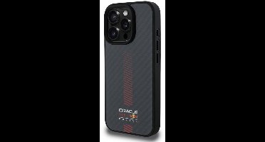 Red Bull Racing iPhone 16 Pro Max Backcover hoesje Magsafe - Carbon Fiber - Powerbar - zwart- max verstappen