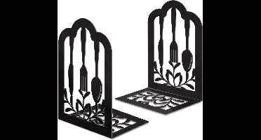 Zware metalen boekensteun met antislipdesign voor steun aan boeken en tablets