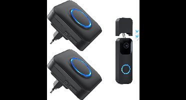 Dubbele Opritverklikker - Entreemelder - Doorgangsmelder - Beveiliging - Zwart