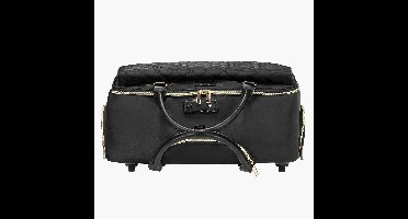 Laptoptrolley - Laptoptas op Wielen/Aktetas - Voor 43,9 cm Laptops - Zwart/Goud