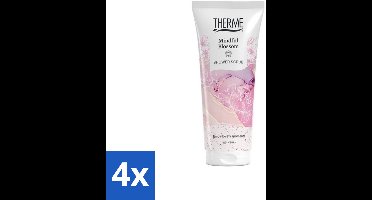 Therme – Douchescrub – Mindful Blossom – 200 ml - Voordeelverpakking - 4 stuks