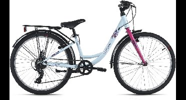 DaCapo kinderfiets 24" Cindy blauw 7 versnellingen framemaat 32 cm – vanaf 8 jaar