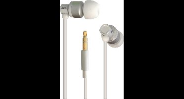 Grixx Optimum In-Ear oordopjes - 10mm Driver - 3 maten oorcaps - Wit