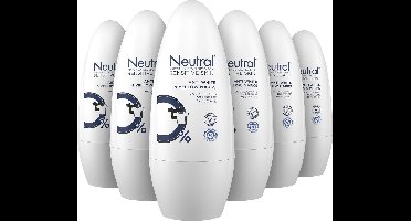 Neutral Deodorant Roller Invisible 50 ML - 6 stuks