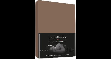 Excellence Katoen Satijn  Hoeslaken 080x200+30 cm NOUGAT TAUPE