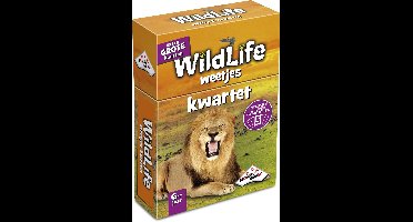 Wildlife Weetjeskwartet - Kaartspel - Boordevol leuke feitjes over wilde dieren