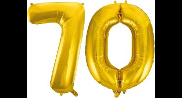 Folieballon nr. 70 Goud 86cm