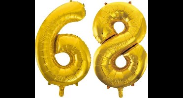 Folieballon nr. 68 Goud 86cm