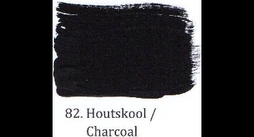 Matte muurverf 1 ltr 82- Houtskool