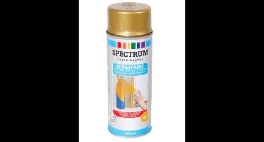 Spectrum - Spuitverf Goud | Spuitlak | Spuitbus | Goud Hoogglans |Sneldrogend | Binnen & Buiten| 400ml