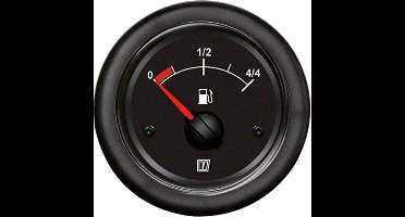 VETUS FUELB zwarte Brandstofmeter 12/24V