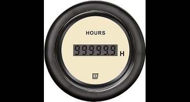 VETUS HOURCN beige Urenteller 12/24V