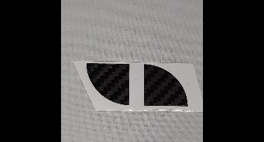 Carbon look sticker voor oud model velgembleem BMW Modellen E34 E36 E38 Z1 Z3