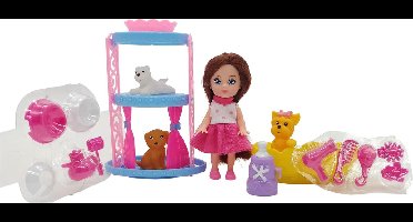 Calleigh Mini Speelset - Met pop en 3 hondjes - Vanaf 3 jaar