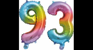 Folieballon nr. 93 Regenboog 86cm