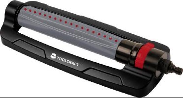 Zwenksproeier Toolcraft - 9 tot 418 m² - slangdikte: 16-19 mm en 13 mm - Gardena compatible
