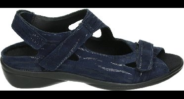 Durea 7258 E - Dames Platte sandalenDames Sandalen - Kleur: Blauw - Maat: 41