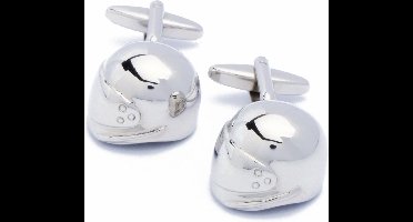 Manchetknopen - Motorhelm Integraal Helm Motor Zilver