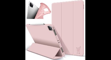 Hoes geschikt voor iPad Pro 2020 11 inch - Smart Book Case Hoesje Roségoud