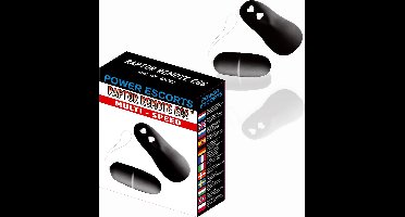 Power Escorts - Raptor Remote Egg - Afstand Bedienbaar - Vibrerend Ei - BR41 – Zwart