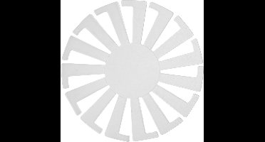 Mand weven sjabloon d: 8 cm h: 6 cm transparant 10stuks