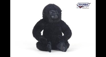 Hansa Gorilla knuffel, 24 cm