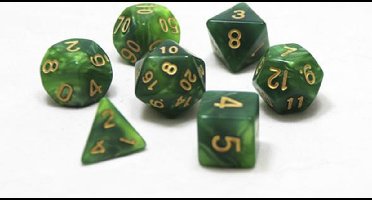 Dobbelsteen - Dice Green dobbelstenen voor o.a. Dungeons & Dragons