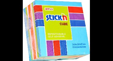 Stick'n Kleine Kubus - Neon Pastel Blauw - 250 Sticky Notes - Memoblok - 50x50mm