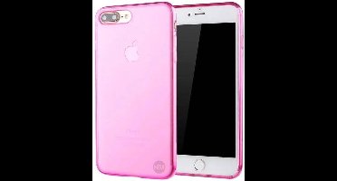 HEM Roze Transparant Siliconen Hoesje Geschikt Voor iPhone 7, 8 En SE (2020 & 2022) – Flexibele TPU Backcover – Doorzichtig Telefoonhoesje