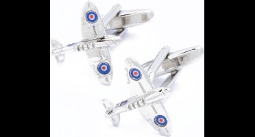 Manchetknopen - Vliegtuig Spitfire