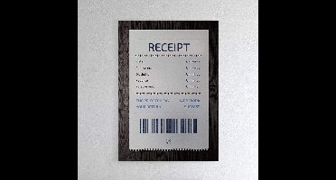 Walljar - Receipt - Muurdecoratie - Poster