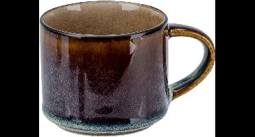 Cosy & Trendy Espresso Kopje Quintana Amber – 100 ml – Bevat 1 espresso kopje – Amberkleurig aardewerk met unieke textuur – Vaatwasser- en Magnetronbestendig