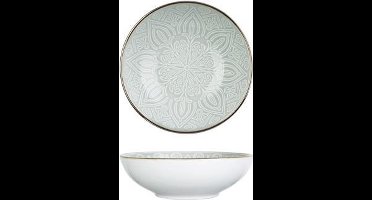 Murano Green Diep Bord D18,5xh5,7cm